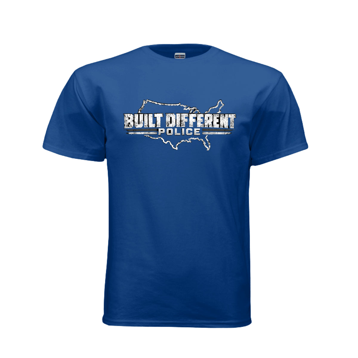 Police tee – Built Different Fitness first responders t-shirt with police front graphic