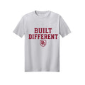 Built Different Core Blend Tee – black t-shirt front view with Built Different chest logo