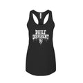 Women's Grizzly Tank — Black — front view