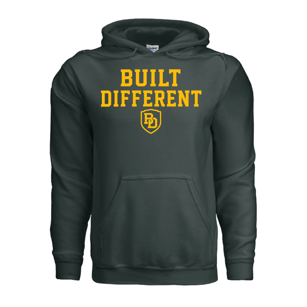 Strong Dads Hoodie — Forest Green — front view
